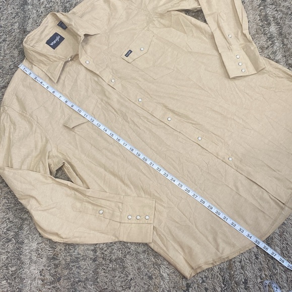 Wrangler snap button down long sleeve men’s shirt size 2XLT great condition - Picture 5 of 8